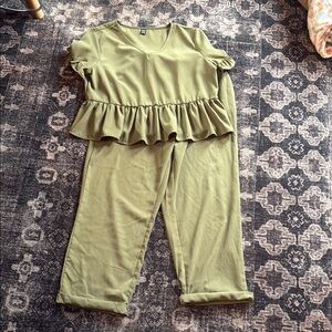 Olive Green Women's Set